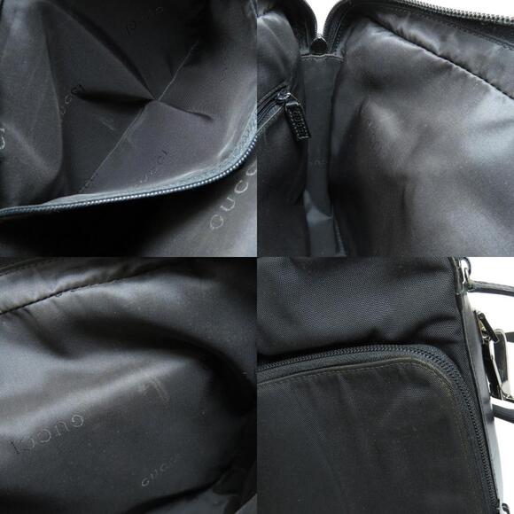 Gucci Logo Plate Shoulder Bag Nylon - Picture 6 of 10